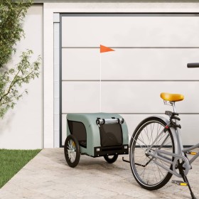 Pet Bicycle Trailer Iron Oxford Cloth Gray Black by vidaXL, pet strollers - Ref: Foro24-94000, Price: 87,99 €, Discount: %