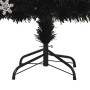 Árbol de Navidad copos de nieve LED fibra óptica negro 150 cm de vidaXL, Arboles de navidad - Ref: Foro24-328462, Precio: 78,...