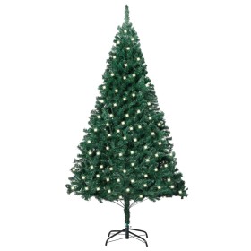 Artificial Christmas tree with LED and thick branches green 240cm by vidaXL, Christmas trees - Ref: Foro24-3077452, Price: 10...