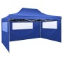 Professional folding tent with 3 walls blue steel 3x4 m by vidaXL, Tents and gazebos - Ref: Foro24-48890, Price: 167,99 €, Di...