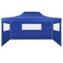 Professional folding tent with 3 walls blue steel 3x4 m by vidaXL, Tents and gazebos - Ref: Foro24-48890, Price: 167,13 €, Di...