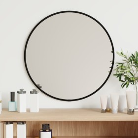 Black round wall mirror Ø 40 cm by vidaXL, Mirrors - Ref: Foro24-348185, Price: 27,90 €, Discount: %