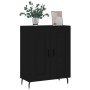 Aparador de madera de ingeniería negro 69,5x34x90 cm de vidaXL, Aparadores - Ref: Foro24-830213, Precio: 100,66 €, Descuento: %