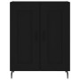 Aparador de madera de ingeniería negro 69,5x34x90 cm de vidaXL, Aparadores - Ref: Foro24-830213, Precio: 100,66 €, Descuento: %