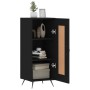 Aparador de madera contrachapada negro 34,5x34x90 cm de vidaXL, Aparadores - Ref: Foro24-830413, Precio: 60,92 €, Descuento: %