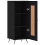 Aparador de madera contrachapada negro 34,5x34x90 cm de vidaXL, Aparadores - Ref: Foro24-830413, Precio: 60,92 €, Descuento: %