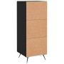 Aparador de madera contrachapada negro 34,5x34x90 cm de vidaXL, Aparadores - Ref: Foro24-830413, Precio: 60,92 €, Descuento: %