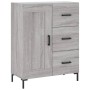 Aparador de madera de ingeniería gris Sonoma 69,5x34x90 cm de vidaXL, Aparadores - Ref: Foro24-830266, Precio: 97,62 €, Descu...