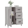 Aparador de madera de ingeniería gris Sonoma 69,5x34x90 cm de vidaXL, Aparadores - Ref: Foro24-830266, Precio: 97,62 €, Descu...