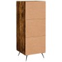 Aparador madera de ingeniería roble ahumado 34,5x34x90 cm de vidaXL, Aparadores - Ref: Foro24-830417, Precio: 58,27 €, Descue...