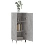 Aparador de madera contrachapada gris hormigón 34,5x34x90 cm de vidaXL, Aparadores - Ref: Foro24-828520, Precio: 58,08 €, Des...