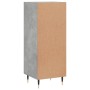 Aparador de madera contrachapada gris hormigón 34,5x34x90 cm de vidaXL, Aparadores - Ref: Foro24-828520, Precio: 58,08 €, Des...