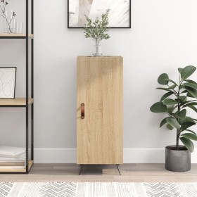 Aparador madera contrachapada color roble Sonoma 34,5x34x90 cm de vidaXL, Aparadores - Ref: Foro24-828511, Precio: 57,99 €, D...