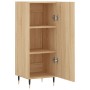 Aparador madera contrachapada color roble Sonoma 34,5x34x90 cm de vidaXL, Aparadores - Ref: Foro24-828519, Precio: 57,99 €, D...