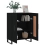 Aparador de madera de ingeniería negro 69,5x34x90 cm de vidaXL, Aparadores - Ref: Foro24-830221, Precio: 92,36 €, Descuento: %