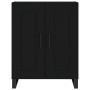 Aparador de madera de ingeniería negro 69,5x34x90 cm de vidaXL, Aparadores - Ref: Foro24-830221, Precio: 92,36 €, Descuento: %