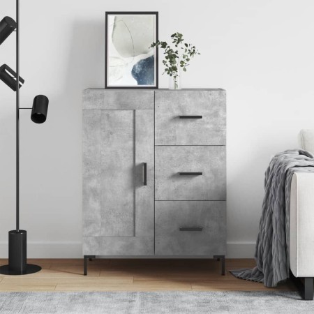 Concrete gray engineered wood sideboard 69.5x34x90 cm by vidaXL, Sideboards - Ref: Foro24-830264, Price: 96,49 €, Discount: %