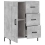 Aparador de madera de ingeniería gris hormigón 69,5x34x90 cm de vidaXL, Aparadores - Ref: Foro24-830264, Precio: 96,49 €, Des...