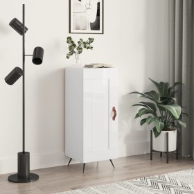 Glossy white plywood sideboard 34.5x34x90 cm by vidaXL, Sideboards - Ref: Foro24-830414, Price: 60,99 €, Discount: %