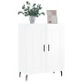 Sideboard aus glänzendem weißem Sperrholz 69,5x34x90 cm von vidaXL, Sideboards - Ref: Foro24-830214, Preis: 84,75 €, Rabatt: %