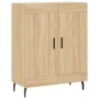 Aparador de madera de ingeniería roble Sonoma 69,5x34x90 cm de vidaXL, Aparadores - Ref: Foro24-830215, Precio: 77,99 €, Desc...