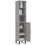 Tall gray Sonoma plywood sideboard 34.5x34x180 cm by vidaXL, Sideboards - Ref: Foro24-3189667, Price: 107,27 €, Discount: %