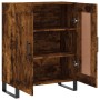 Aparador de madera de ingeniería roble ahumado 69,5x34x90 cm de vidaXL, Aparadores - Ref: Foro24-830225, Precio: 58,99 €, Des...