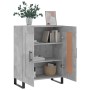 Aparador de madera de ingeniería gris hormigón 69,5x34x90 cm de vidaXL, Aparadores - Ref: Foro24-830224, Precio: 83,62 €, Des...