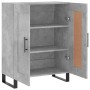 Aparador de madera de ingeniería gris hormigón 69,5x34x90 cm de vidaXL, Aparadores - Ref: Foro24-830224, Precio: 83,62 €, Des...