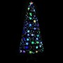 Árbol de Navidad copos de nieve LED fibra óptica negro 210 cm de vidaXL, Arboles de navidad - Ref: Foro24-328464, Precio: 124...