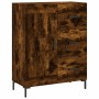 Aparador de madera de ingeniería roble ahumado 69,5x34x90 cm de vidaXL, Aparadores - Ref: Foro24-830265, Precio: 97,36 €, Des...