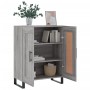 Aparador de madera de ingeniería gris Sonoma 69,5x34x90 cm de vidaXL, Aparadores - Ref: Foro24-830226, Precio: 84,77 €, Descu...