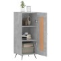 Aparador de madera contrachapada gris hormigón 34,5x34x90 cm de vidaXL, Aparadores - Ref: Foro24-830416, Precio: 55,12 €, Des...