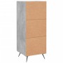 Aparador de madera contrachapada gris hormigón 34,5x34x90 cm de vidaXL, Aparadores - Ref: Foro24-830416, Precio: 55,12 €, Des...