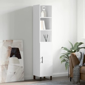 Tall white plywood sideboard 34.5x34x180 cm by vidaXL, Sideboards - Ref: Foro24-3189661, Price: 111,89 €, Discount: %