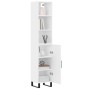 Tall white plywood sideboard 34.5x34x180 cm by vidaXL, Sideboards - Ref: Foro24-3189661, Price: 117,06 €, Discount: %