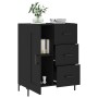 Aparador de madera de ingeniería negro 69,5x34x90 cm de vidaXL, Aparadores - Ref: Foro24-830261, Precio: 97,04 €, Descuento: %