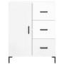 Aparador de madera contrachapada blanco brillante 69,5x34x90 cm de vidaXL, Aparadores - Ref: Foro24-830262, Precio: 84,95 €, ...