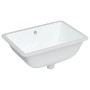 Rectangular white ceramic bathroom sink 55.5x37.5x19 cm by vidaXL, Sinks - Ref: Foro24-153727, Price: 63,99 €, Discount: %