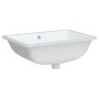 Rectangular white ceramic bathroom sink 55.5x37.5x19 cm by vidaXL, Sinks - Ref: Foro24-153727, Price: 63,99 €, Discount: %