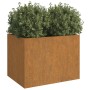 Jardinera de acero corten 62x47x46 cm de vidaXL, Maceteros y jardineras - Ref: Foro24-821558, Precio: 55,99 €, Descuento: %