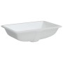 Lavabo de baño rectangular cerámica blanco 60x40x21 cm de vidaXL, Lavabos - Ref: Foro24-153728, Precio: 97,90 €, Descuento: %