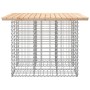 Garden bench design with gabion baskets, solid pine wood, 100x102x72cm. by vidaXL, garden benches - Ref: Foro24-834368, Price...