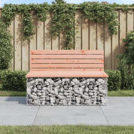 Douglasie Tannenholz Gabione Design Gartenbank 103x70x65 cm von vidaXL, Gartenbänke - Ref: Foro24-834375, Preis: 168,88 €, Ra...