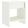 Mesita de noche madera maciza de mango blanco 35x30x40 cm de vidaXL, Mesitas de noche - Ref: Foro24-322222, Precio: 39,99 €, ...