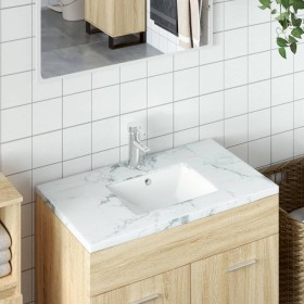 White ceramic rectangular bathroom sink 36.5x32x15.5 cm by vidaXL, Sinks - Ref: Foro24-153723, Price: 50,99 €, Discount: %