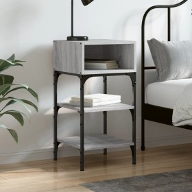 Bedside table made of gray Sonoma engineered wood, 35x34.5x70 cm by vidaXL, Nightstands - Ref: Foro24-825889, Price: 34,15 €,...