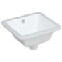 White ceramic rectangular bathroom sink 30.5x27x14 cm by vidaXL, Sinks - Ref: Foro24-153722, Price: 46,21 €, Discount: %