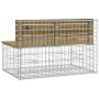 Gabion design garden bench impregnated pine wood 103x70x65cm by vidaXL, garden benches - Ref: Foro24-834376, Price: 170,08 €,...