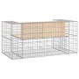 Garden bench design with gabions made of solid pine wood 143x71x65.5 cm by vidaXL, garden benches - Ref: Foro24-834377, Price...